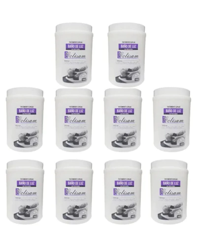 Kit X 10 Baños De Luz Profesional Oclisam X 1kg máscara - comprar online