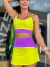Conjunto Safira lima e roxo - Kaizen Sport