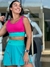 Conjunto Happy Azul e rosa