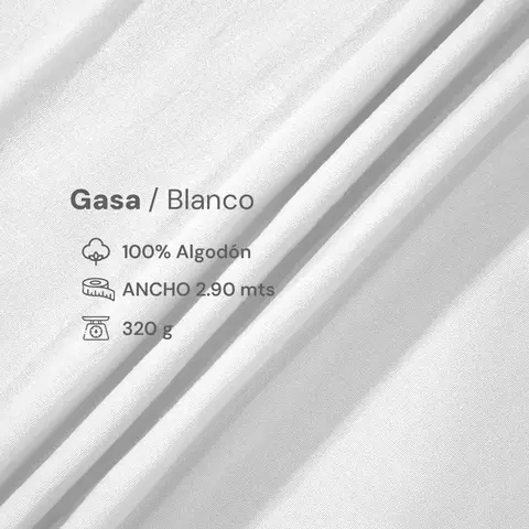 Gasa blanco - comprar online