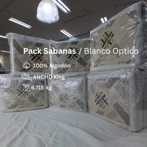 Pack de Sabanas King x 3 Juegos Blanco óptico