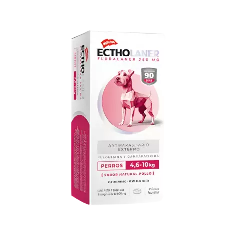Antiparasitario Externo Para Perros Holliday Ectholaner 4.5 - 10 Kg Pulgas Y Garrapatas Sabor Pollo