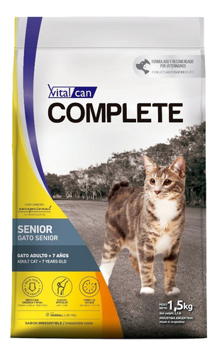 Vitalcan Complete Para Gato Senior - 1.5 kg