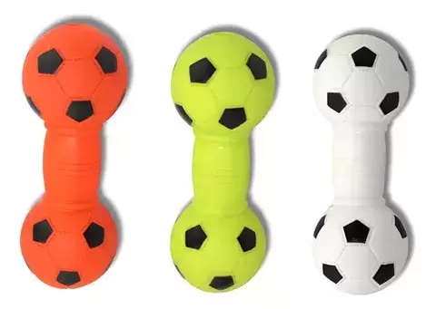 Juguete Para Perro Bp Pets Pesa De Fútbol Con Chifle 15 Cm