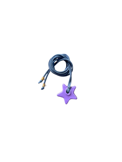 Colar Pingente Estrela Lilás Mini