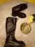 Botas con agujetas negras Talla 5 MX - SHEIN