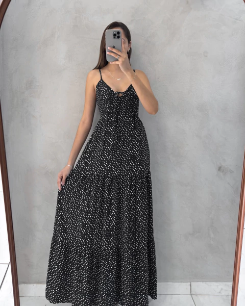 Vestido Celina - Estampa Poá