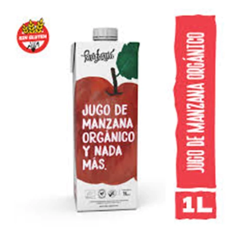 PURA FRUTTA JUGO DE MANZANA ORGANICO X 1 LITRO