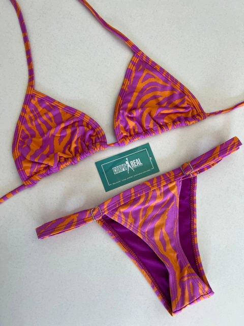 BIQUINI FITA ZEBRA FUSCIA
