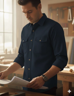 Gabardina 6 oz marino - Hipertelas