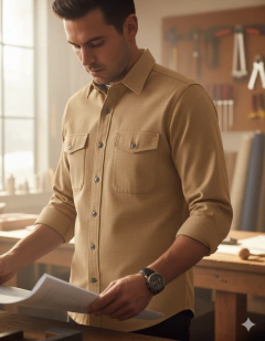 Gabardina 6 onzas beige - tienda online