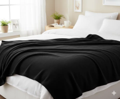 Manta de polar 2 plazas negra en internet