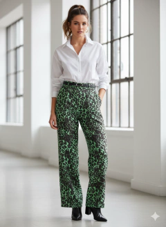 Gabardina estampada animal print