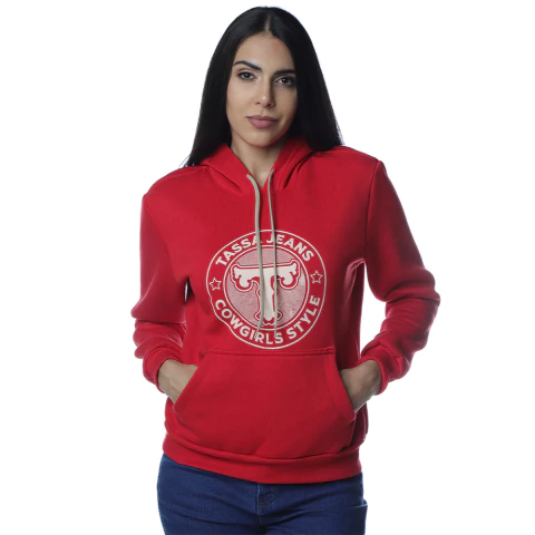 MOLETOM FEMININO COM CAPUZ TASSA - TFMO00100 - comprar online