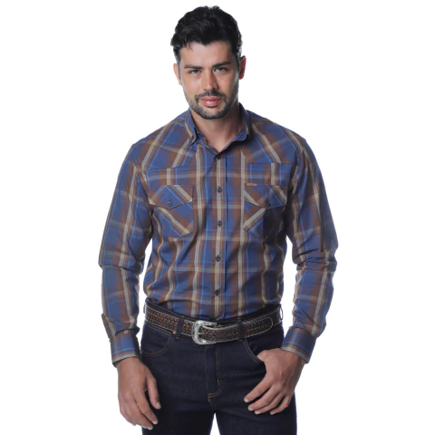 CAMISA TRICOLINE MASC WESTERN M/L P/XG1 - TMTL01003 - comprar online