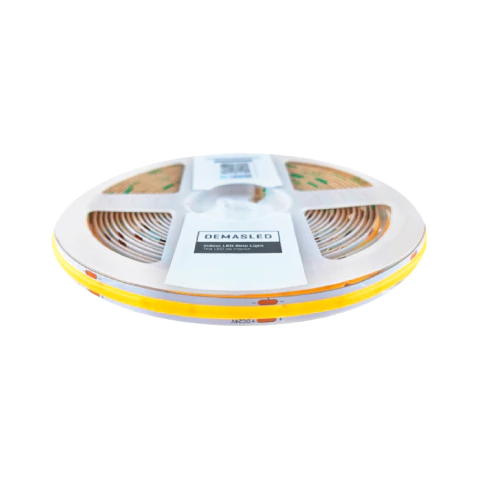 Tira LED COB 24V 15W/m Blanco Neutro 1700lm/m 528 LEDs/m, 10mm PCB IP33 x5m