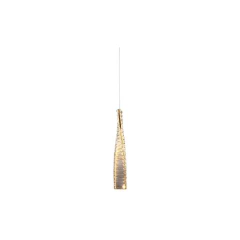 PENDENTE STAR METAL DOURADO 11W BIVOLT LED 3000K CRISTAL CHAMPAGNE - HEVVY - comprar online