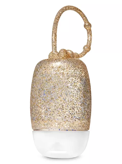 Case Porta Álcool em Gel Bath and Body Works - Modelo: Dourada Glitter