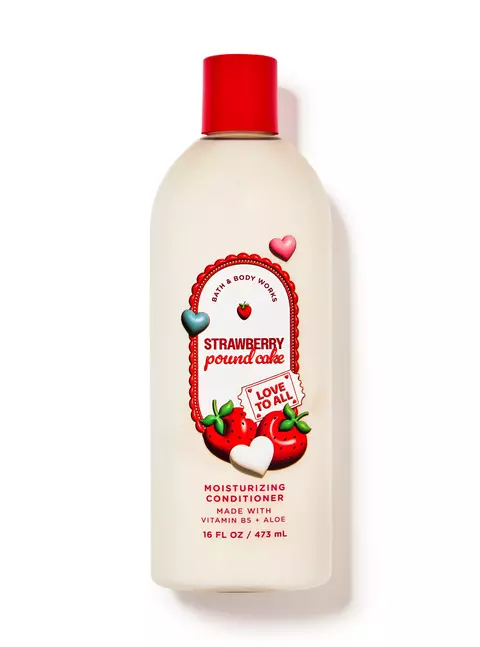 Bath & Body Works Condicionador Hidratante Strawberry Pound Cake 473ml