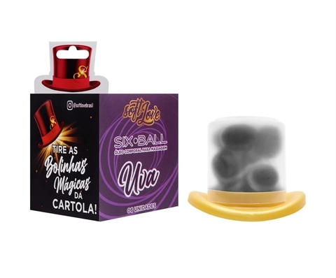 BOLINHAS EXPLOSIVAS BEIJÁVEL UVA 6 unidades