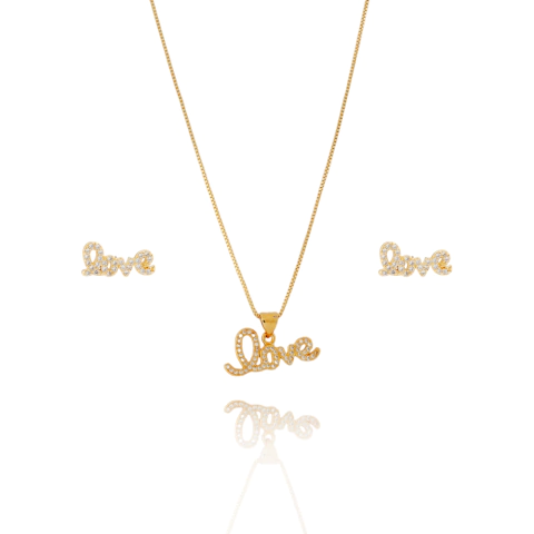 Conjunto Love Cravejado - comprar online