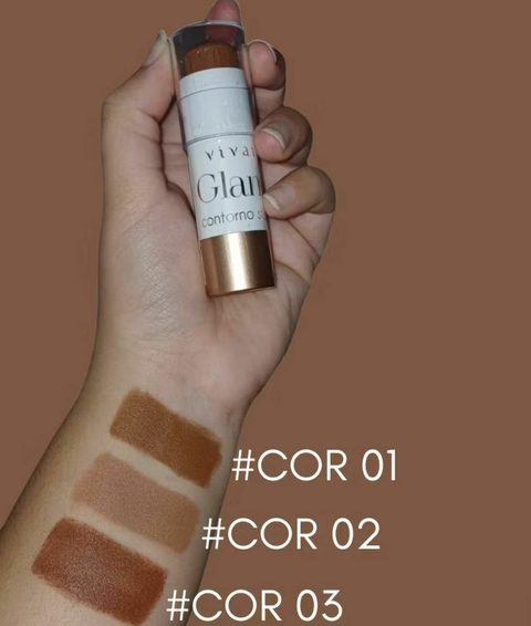 Contorno em stick glam Vivai