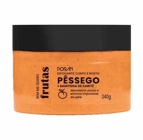 Esfoliante corporal de pêssego e manteiga de karité Poran - comprar online