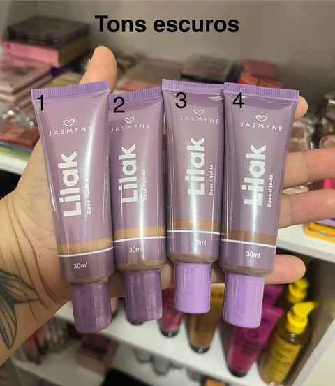 Base líquida lilak Jasmyne tons escuros - comprar online