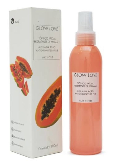 Tônico facial hidratante de mamão Max Love