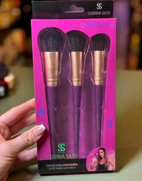 Kit de pincéis trio Sabrina sato