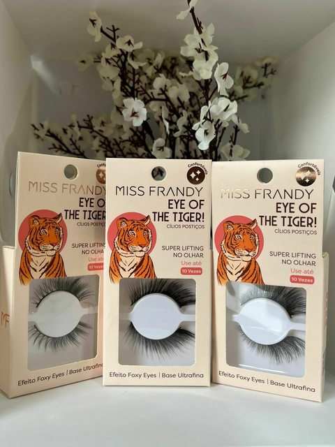Cílios postiços eye of the tiger Miss frandy