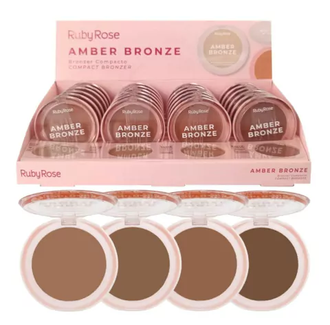 Bronzer compacto Ruby rose Cores: beach sands, sunburst, honey glow e tropical tan - comprar online