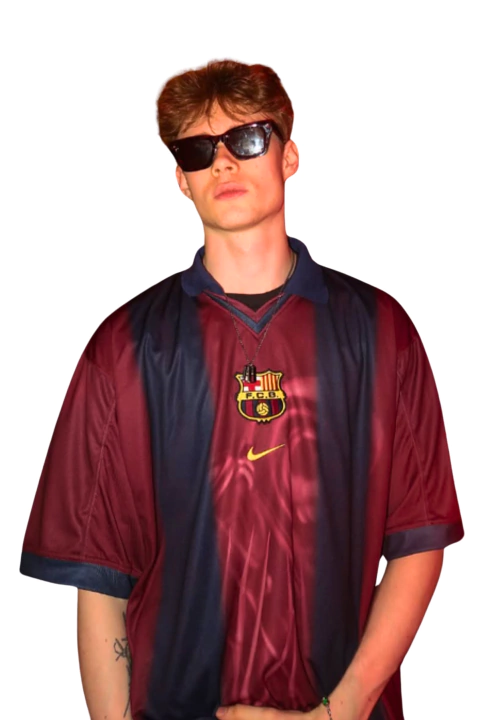CAMISA ESQUELETO CJ X NIKE X FC BARCELONA X TRAVIS SCOTT RETRO 2000/01 HOME - comprar online