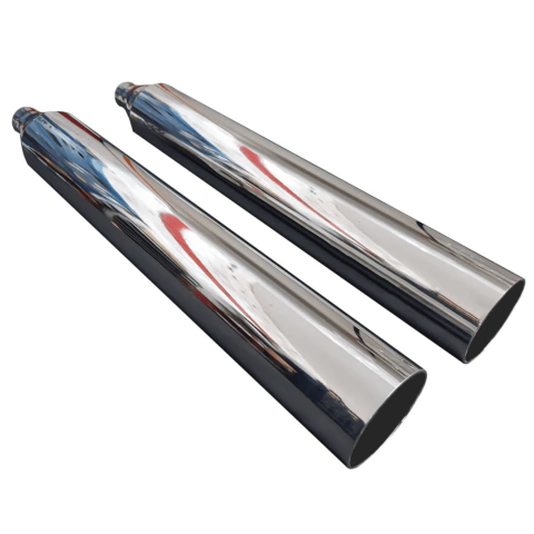 Ponteira 4" Cromado Boca Reta Touring Até 2016