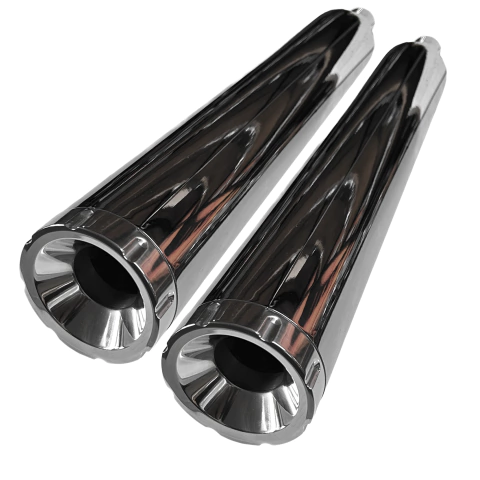 Ponteira 4" Cromado Com Bocal Polido Touring Ano 2017-2023 - comprar online