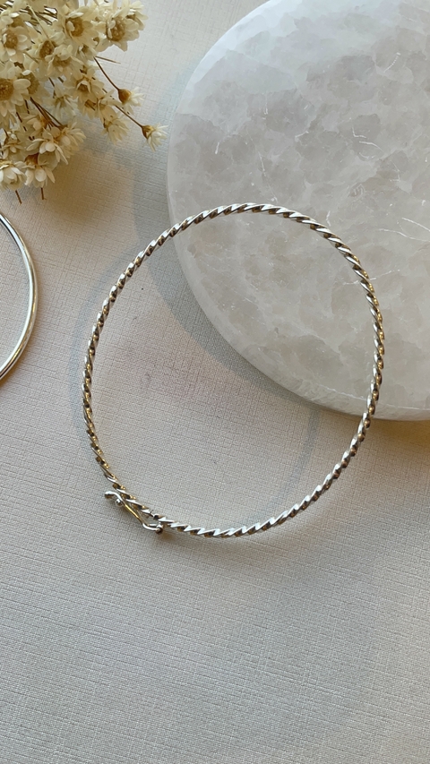 BRACELETE TORCIDO PRATA 925 - comprar online