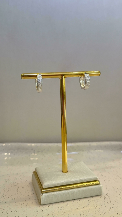 ARGOLA CRAVEJADA 3,5MM P - PRATA 925 - comprar online