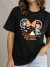 Camiseta halloween silueta com laço