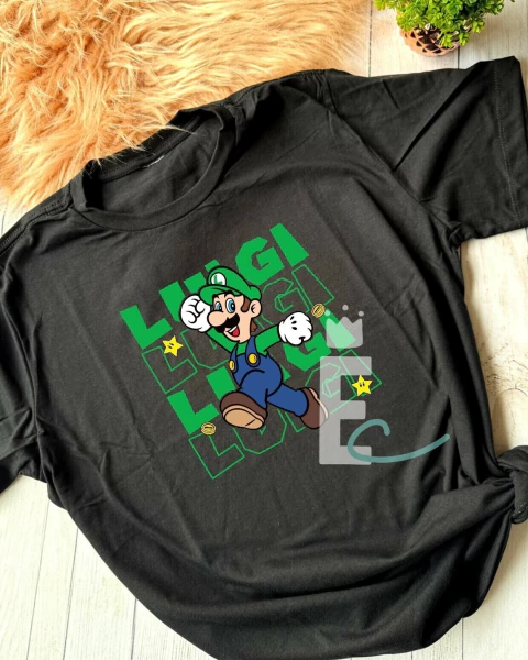 Camiseta Turma Do Mário- preta - comprar online