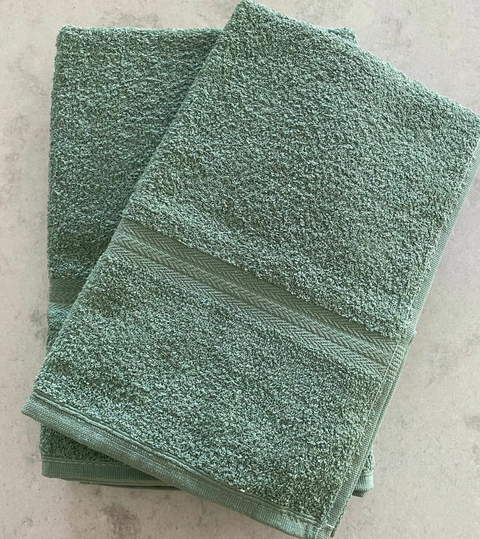 Juego de Toalla Y Toallón 420 gr Verde - comprar online