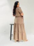 Vestido Longo Nicole - Caqui - Bia Silva Closet