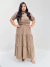 Vestido Longo Nicole - Caqui - comprar online