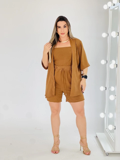 Conjunto Bela - Marrom Claro