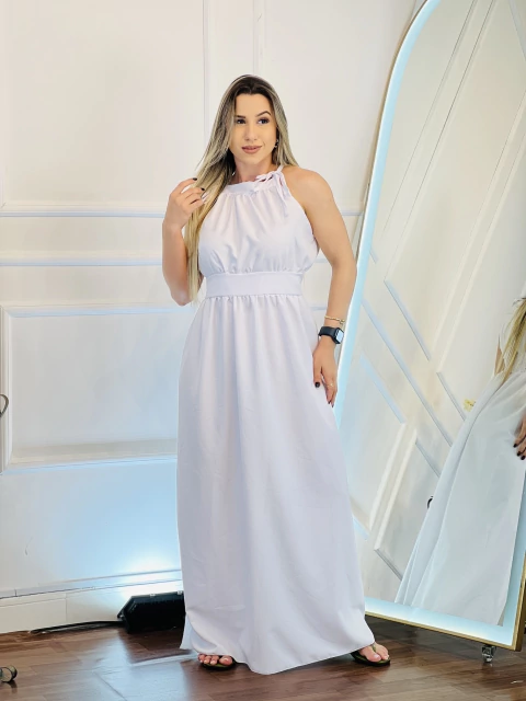 Vestido Longo Serena - Branco