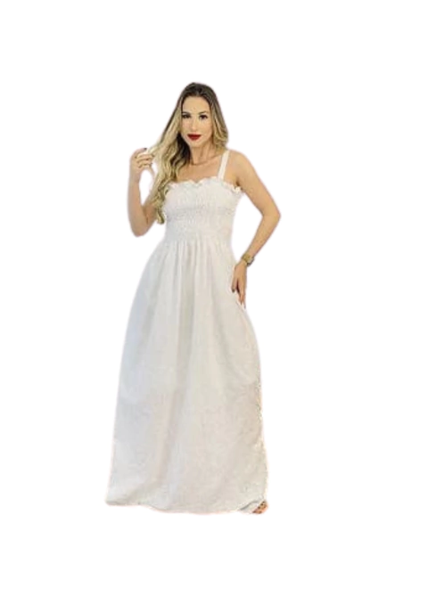 Vestido Longo Lívia - Branco
