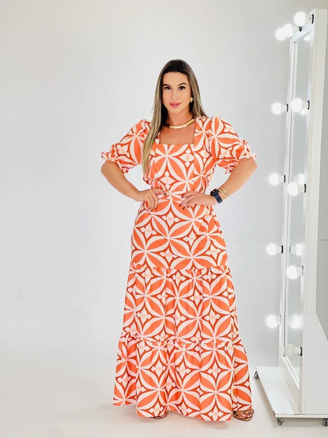 Vestido Longo Dália - Cor 4