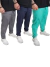 Kit 3 Calças Fitness Masculino - Chumbo + Azul Marinho + Verde Agua