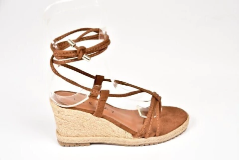 Espadrille Lívia Camurça Caramelo