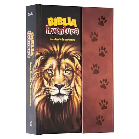 Bíblia Aventura Para Crianças | NVI | Leitura Perfeita | Capa Dura Leão com Fechamento em Imã