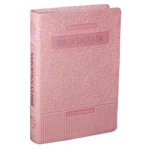 Bíblia Sagrada RA Capa Rosa Letra Gigante